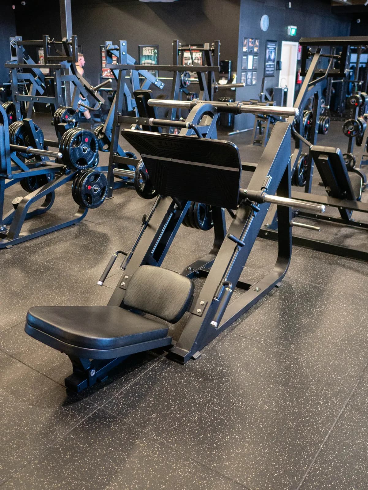 Plate-Loaded Angled Seated Leg Press at Inception Gym Christchurch