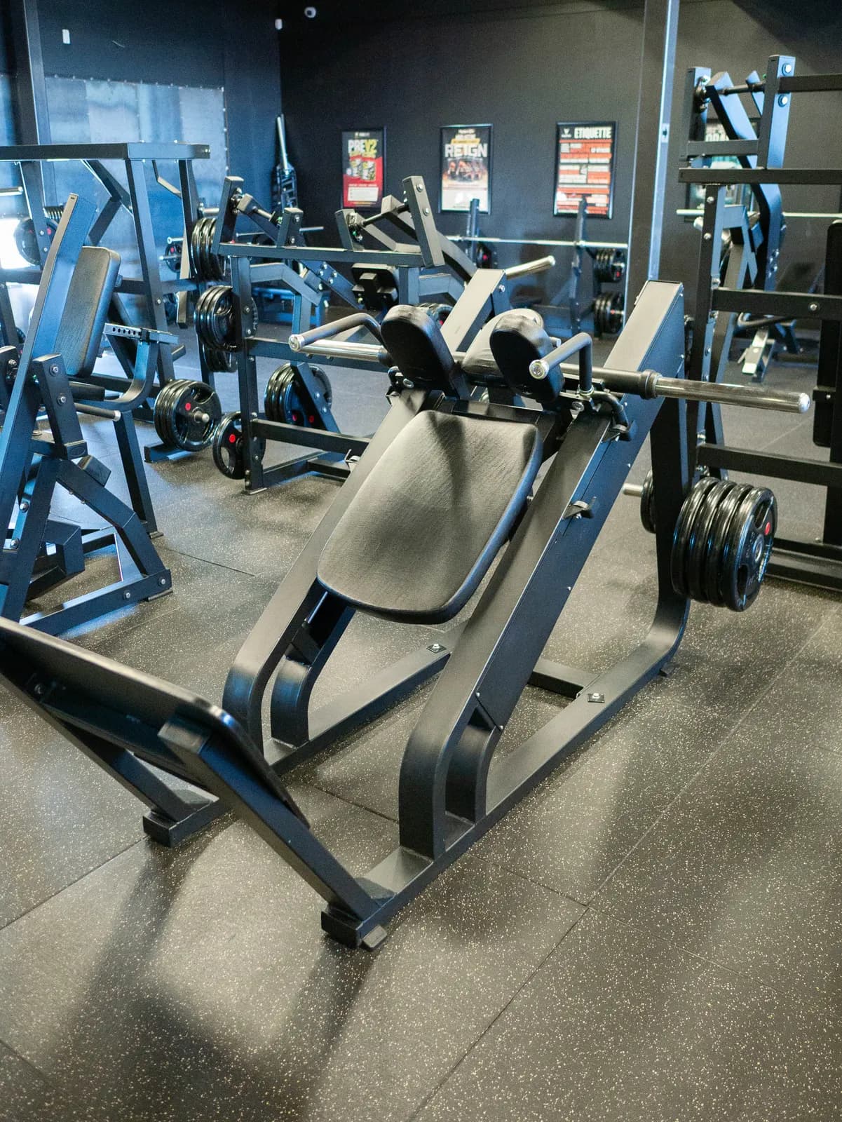 Plate-Loaded Hack Squat at Inception Gym Christchurch