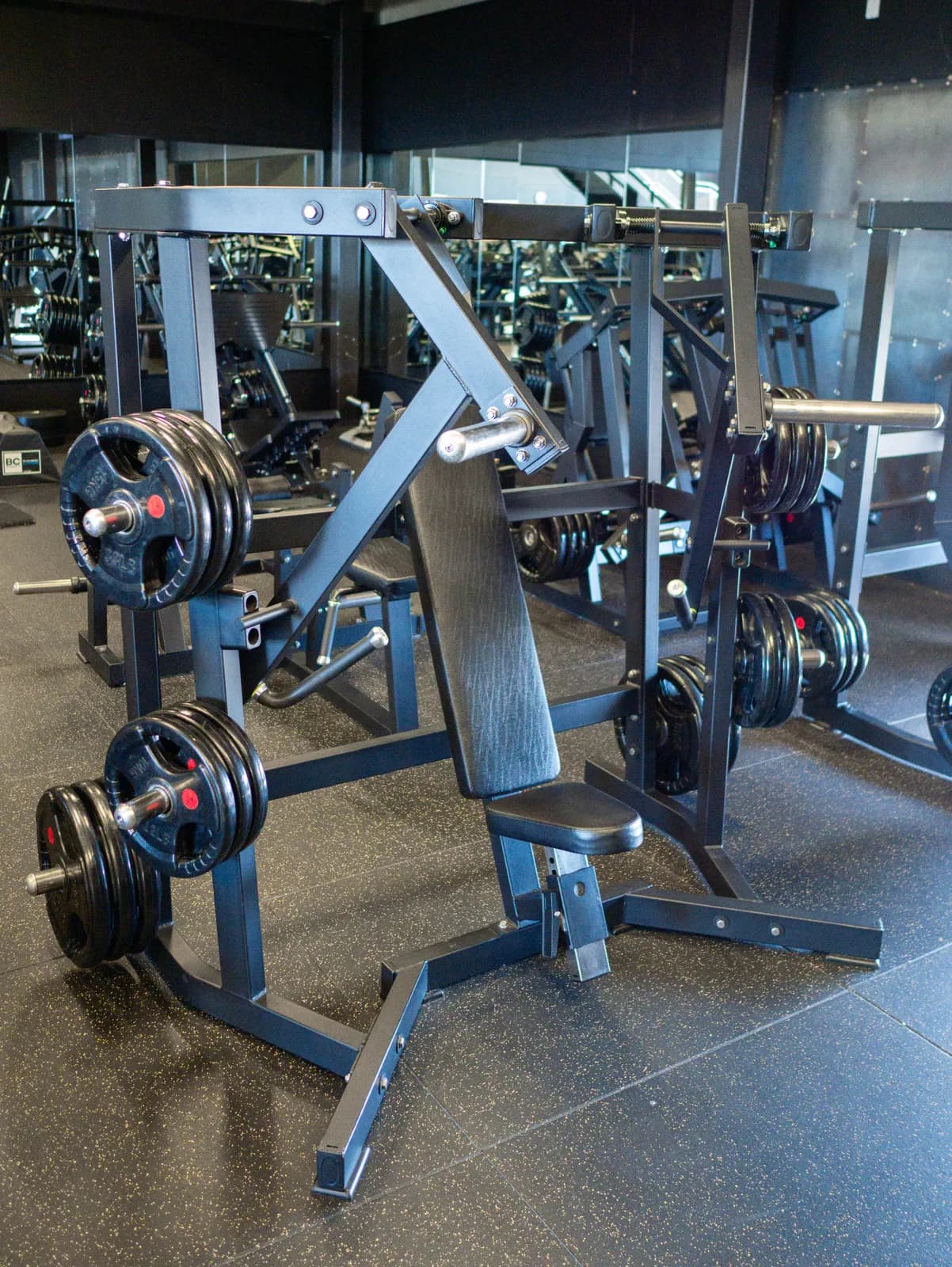 Plate Loaded Seated Converging Chest Press at Inception Gym Christchurch