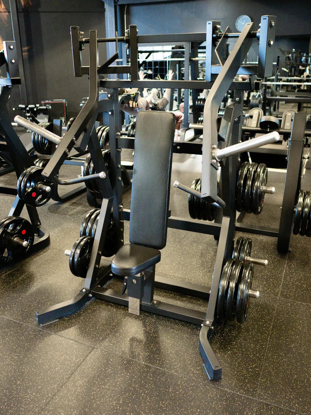 Plate-Loaded Upright Chest Press Machine at Inception Gym Christchurch