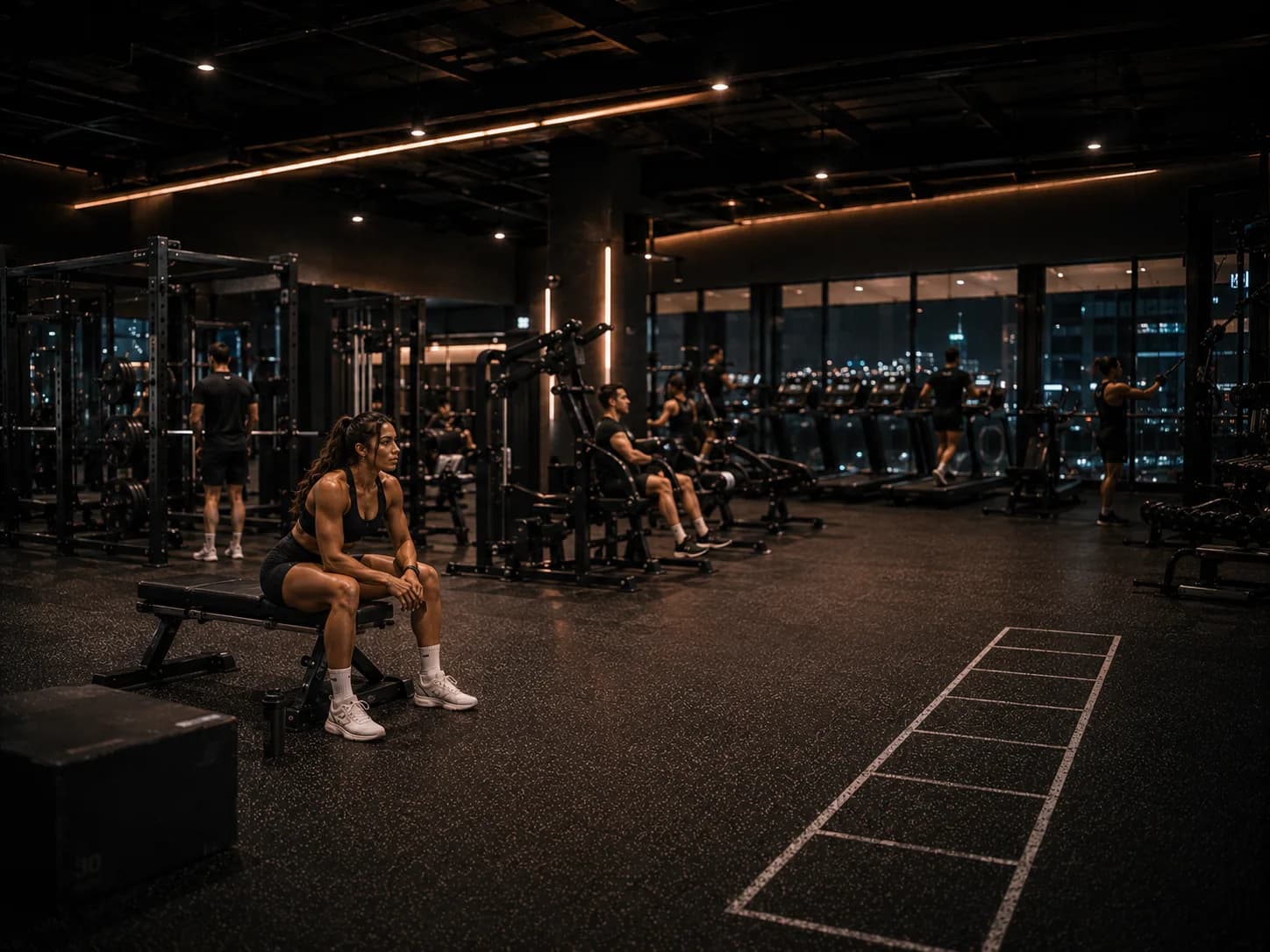 Inception Gym Christchurch interior showing equipment available for 24/7 member access