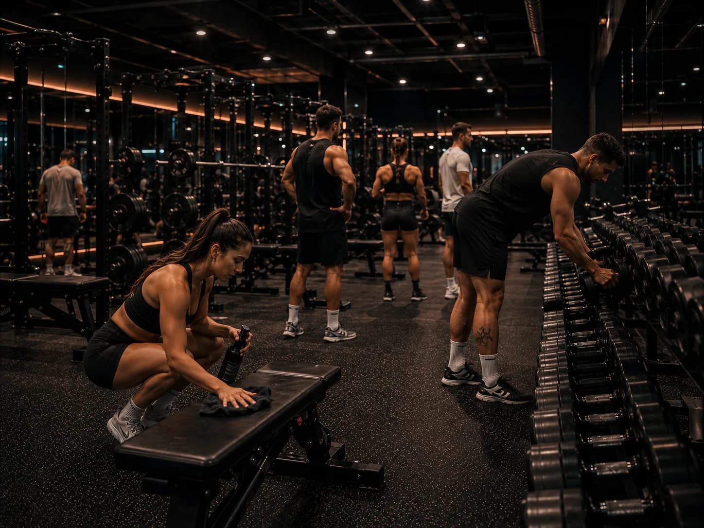 Clean, well-organised weight room at Inception Gym Christchurch
