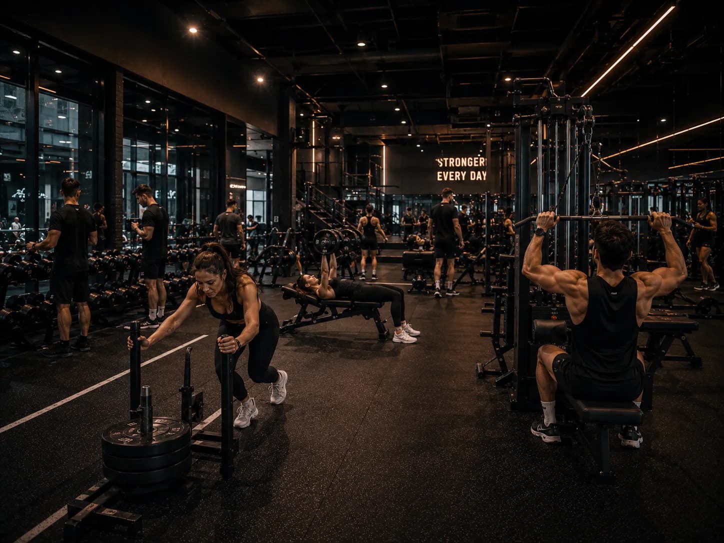Weight plates and gym equipment at Inception Gym Christchurch